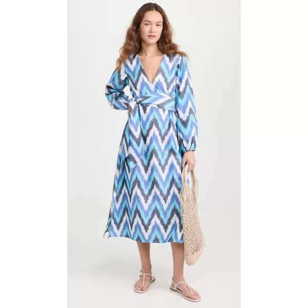 Womens Atira Ikat DressBlue