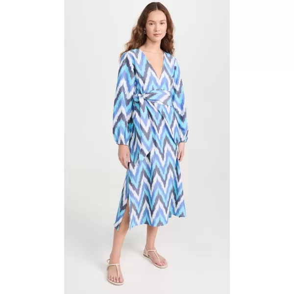 Womens Atira Ikat DressBlue