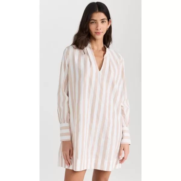 Womens Edie Tunic DressCappuccino Stripe