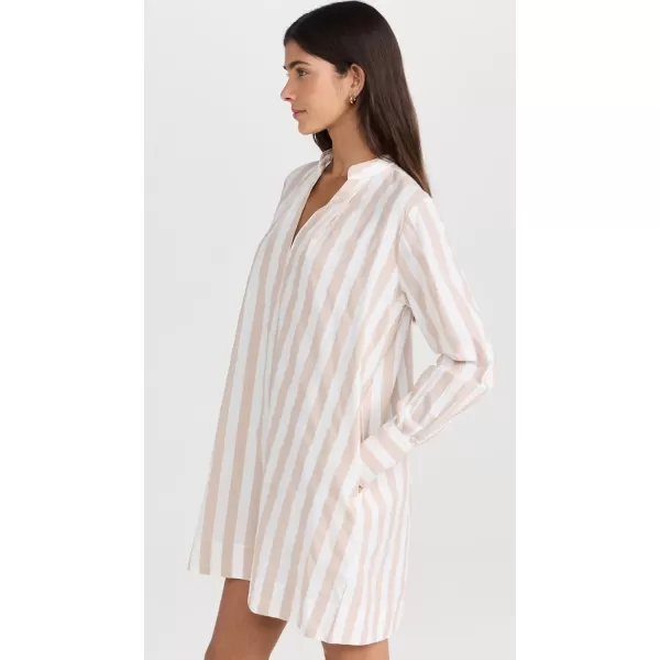 Womens Edie Tunic DressCappuccino Stripe