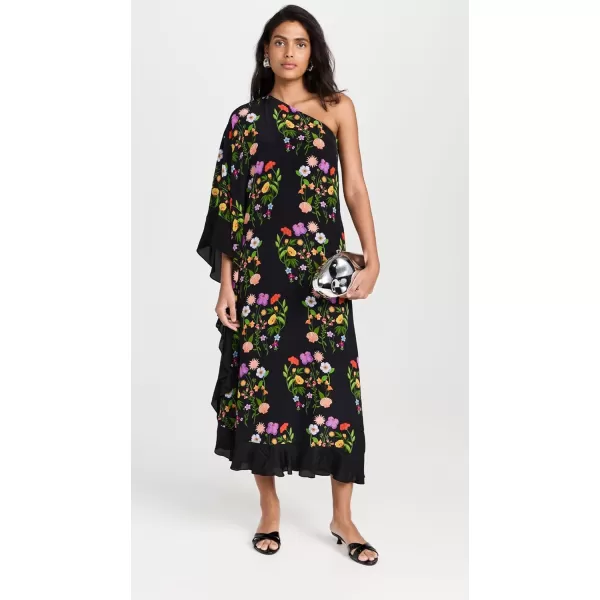 Womens Ginger Crepe DressTerrazo Flower Black