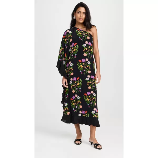 Womens Ginger Crepe DressTerrazo Flower Black