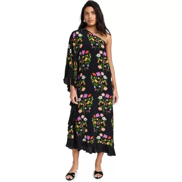 Womens Ginger Crepe DressTerrazo Flower Black