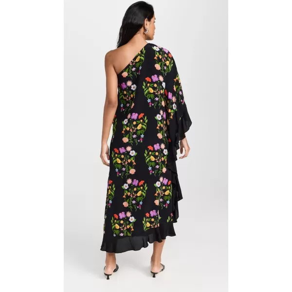 Womens Ginger Crepe DressTerrazo Flower Black