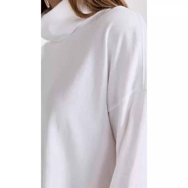 Womens Heavy Cotton Oversized TurtleneckWhite