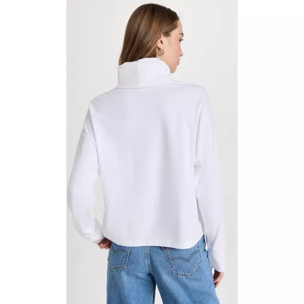 Womens Heavy Cotton Oversized TurtleneckWhite