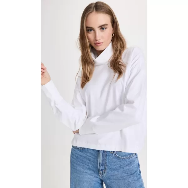 Womens Heavy Cotton Oversized TurtleneckWhite