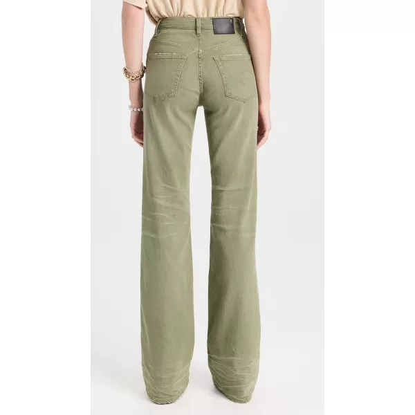 Womens Jane JeansOlive Green Stretch