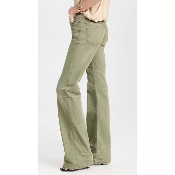 Womens Jane JeansOlive Green Stretch