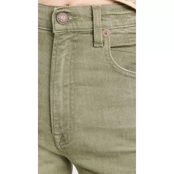 Womens Jane JeansOlive Green Stretch