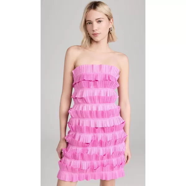 Womens Palladium Ruffled Mini DressMuted Fuchsia