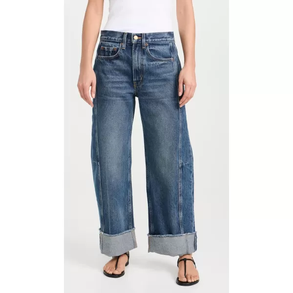 Womens Relaxed Cuffed Lasso JeansVista Blue