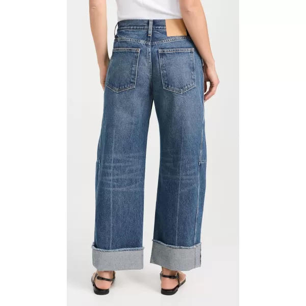 Womens Relaxed Cuffed Lasso JeansVista Blue