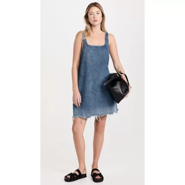 Womens Short Denim DressDark Blue