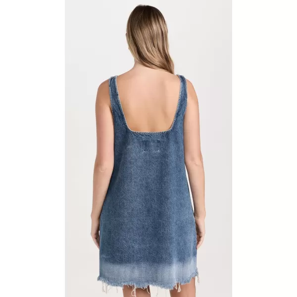 Womens Short Denim DressDark Blue