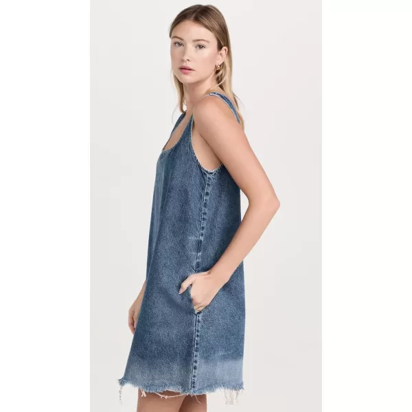 Womens Short Denim DressDark Blue