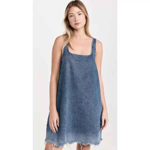 Womens Short Denim DressDark Blue