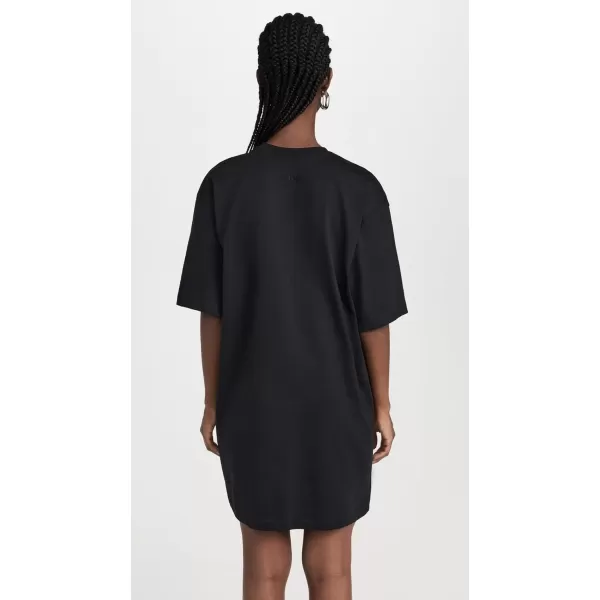 Womens Short Sleeve ShirtdressBlack