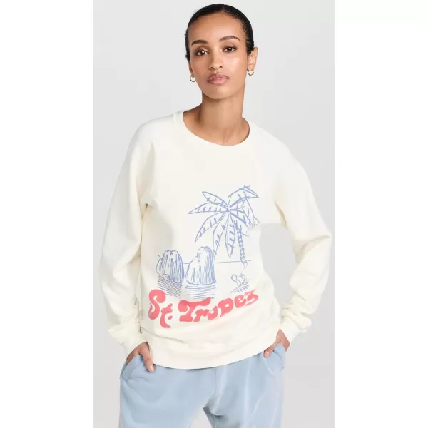 Womens St Tropez SweatshirtAntique White