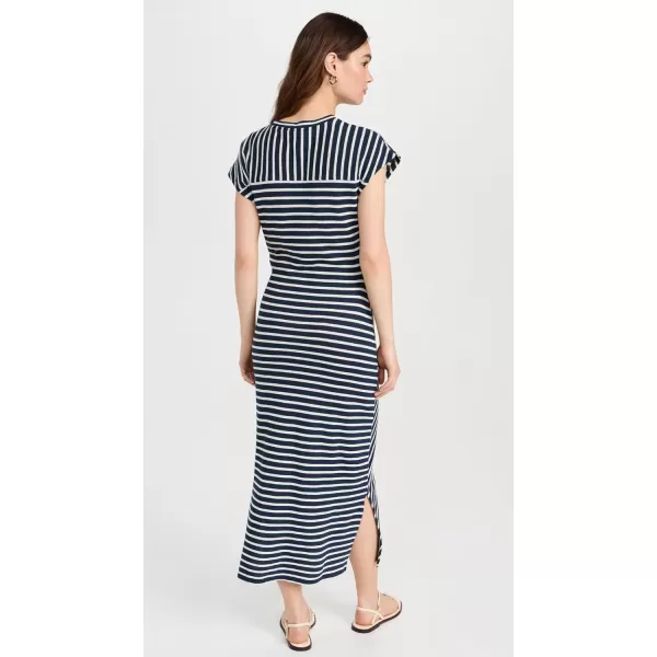 Womens Vanina Cinched Waist DressNavyCream Stripe