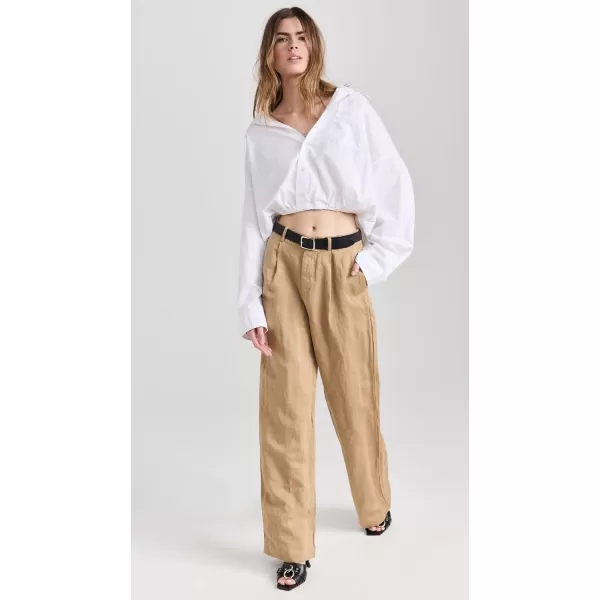 Womens Wide Leg TrousersKhaki