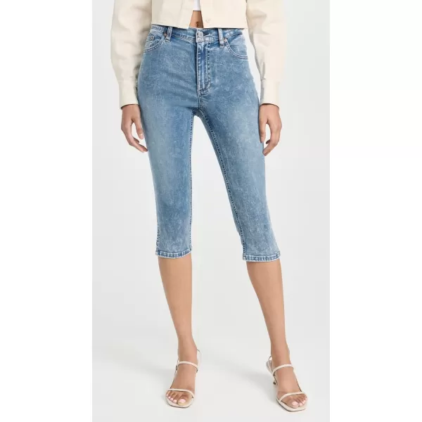 alice  olivia Womens Emmie Clam Digger JeansSullivan Vintage Blue