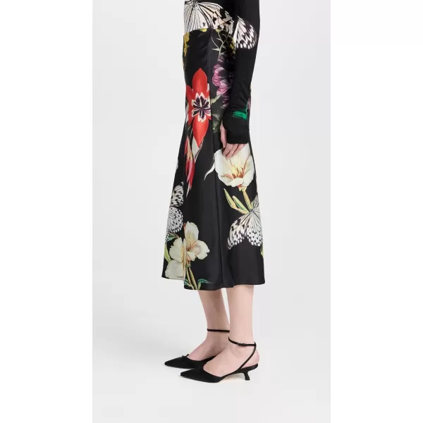 alice  olivia Womens Maeve Slip SkirtEssential Floral