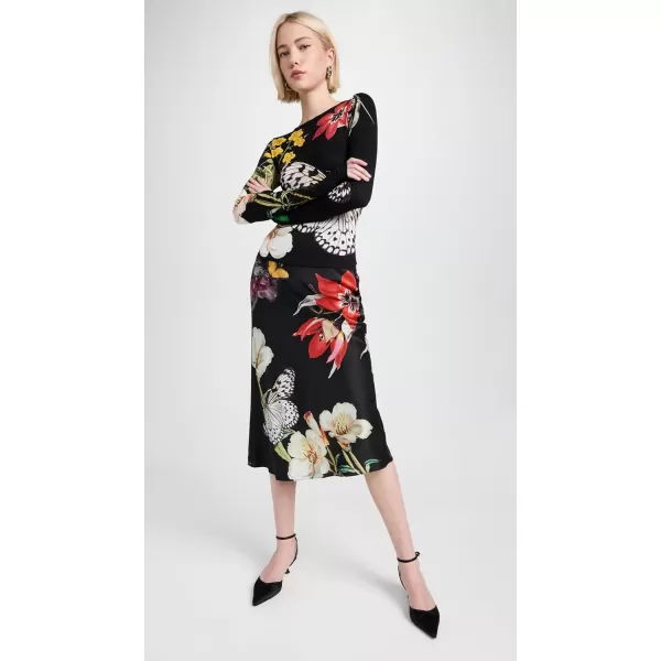 alice  olivia Womens Maeve Slip SkirtEssential Floral