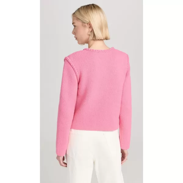 endless rose Womens Braided Knit JacketPink