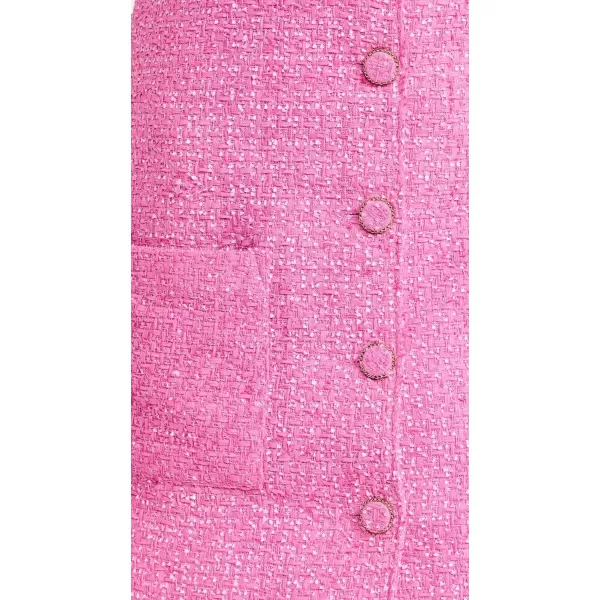 endless rose Womens Sleeveless Tweed Mini DressBerry