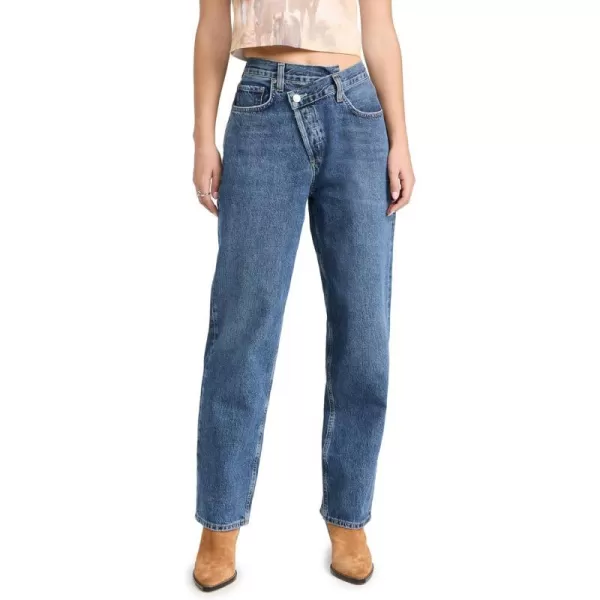 AGOLDE Womens Crisscross JeansControl