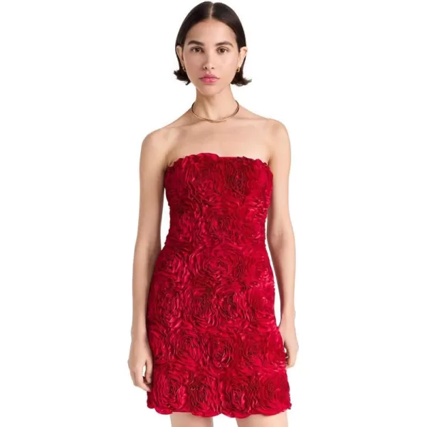 Aje Womens Gazer Rosette Mini DressScarlet Red