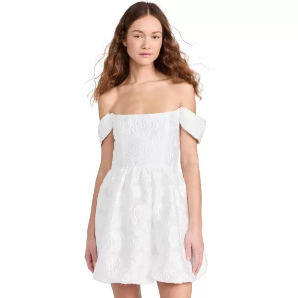 Amanda Uprichard Womens Valentina Dress in JacquardWhite