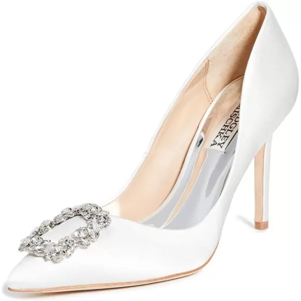 Badgley Mischka Womens Cher Pump  Womens Pumps with 375 Stiletto HeelsSoft White