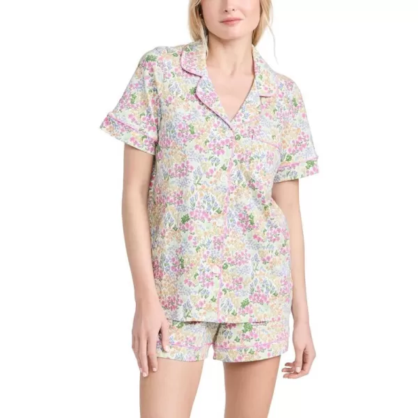 BedHead PJs Womens Short Sleeve Knit Shorty Pajama SetCottage Garden