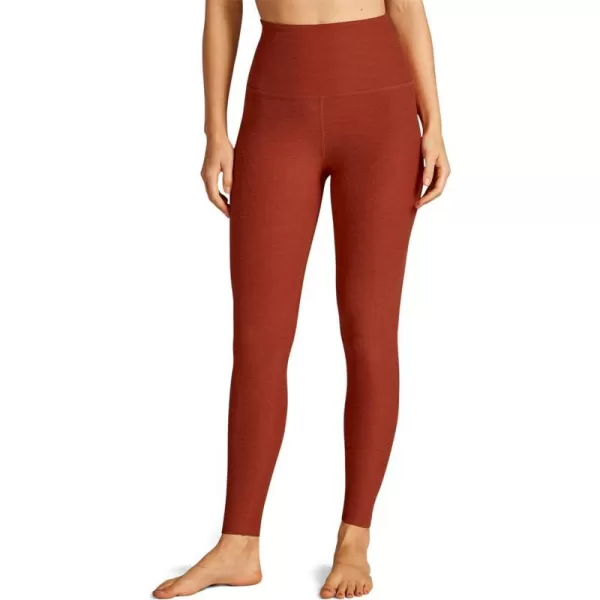 Beyond Yoga Womens High Waisted Midi LeggingsRed Sand Heather