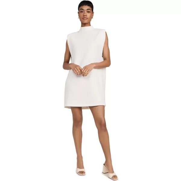 English Factory Mock Neck Sleeveless Shift DressOffwhite