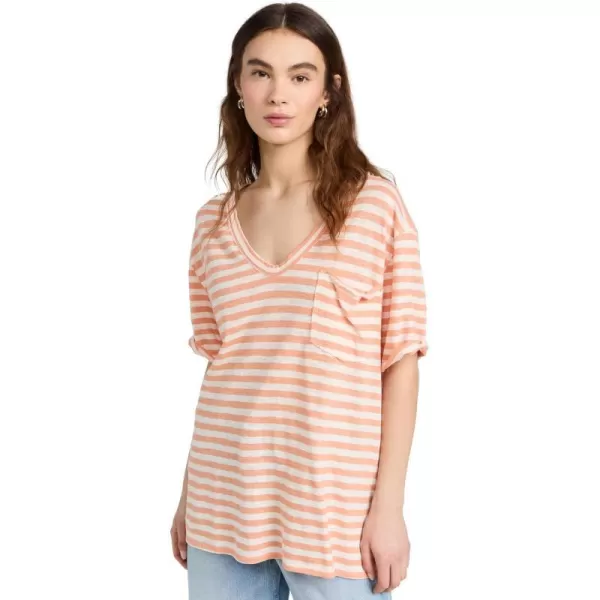 Free People Womens Care Fp All I Need Tee YdGrapefruit Seltzer