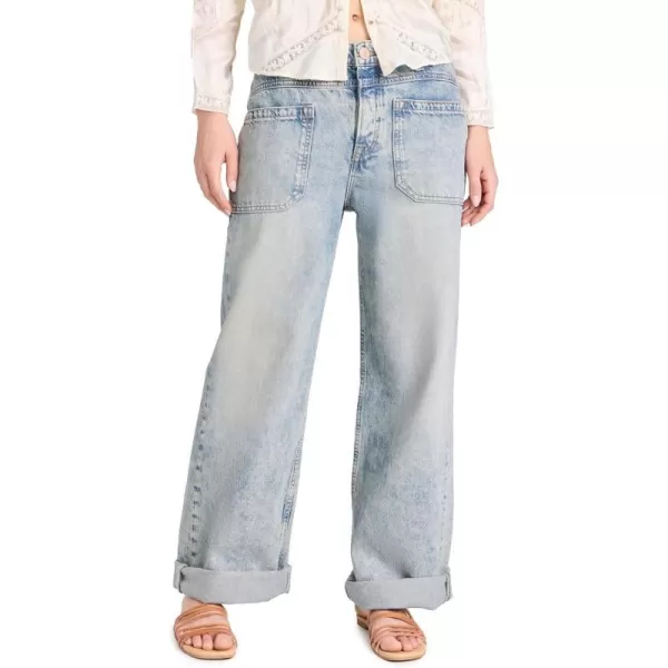 Free People Womens Palmer Cuffed JeanLa La Land