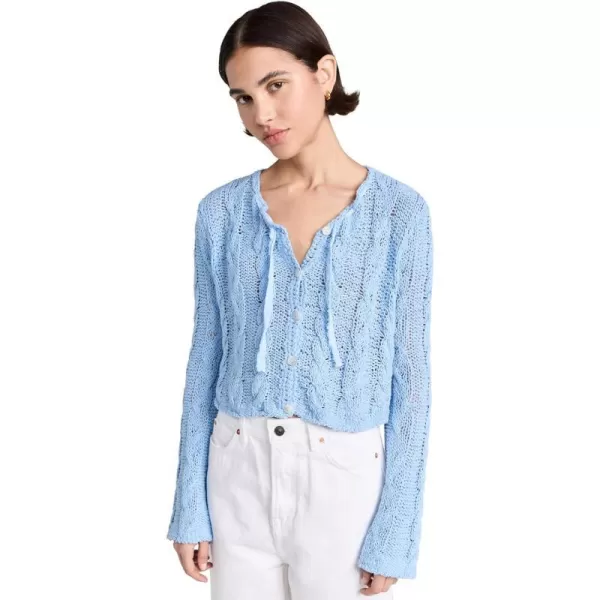 Free People Womens Robyn CardiBlue Bell