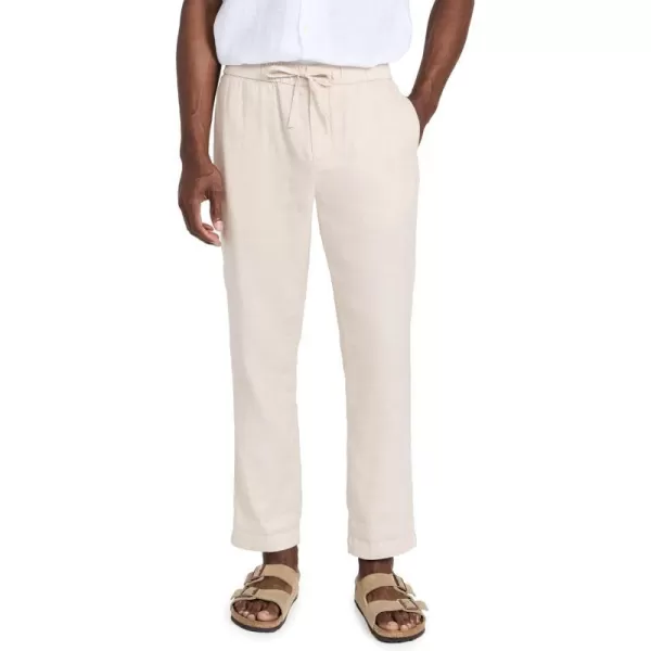 Frescobol Carioca Mens Oscar Linen ChinosSand