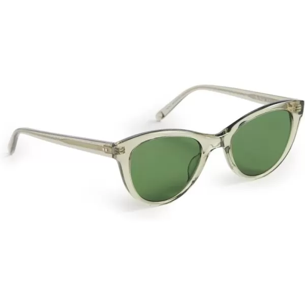 GARRETT LEIGHT Womens Glco x Clare V SunglassesGreen