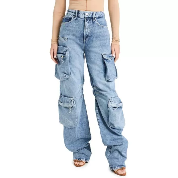 Good American Womens Denim Cargo JeansIndigo301