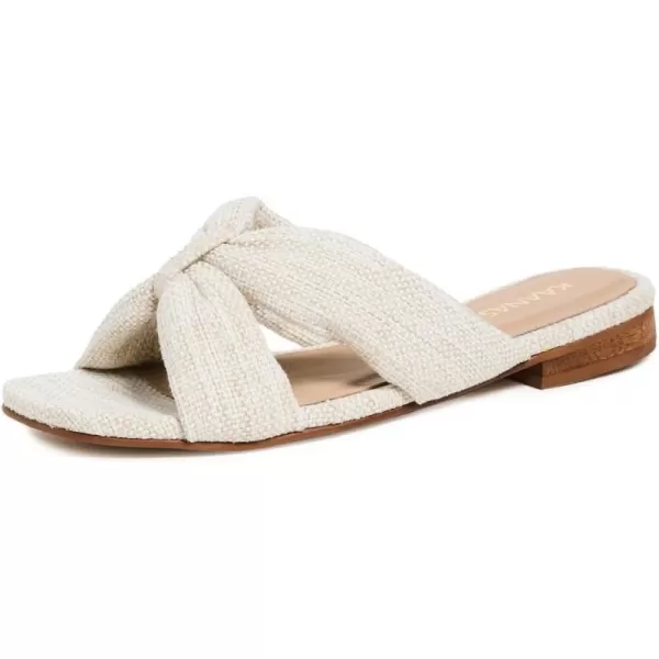 KAANAS Womens Pacifico Chunky Crisscross SandalsIvory