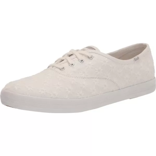 Keds Womens Champion Seasonal Canvas SneakerWhite Starburst Eyelet