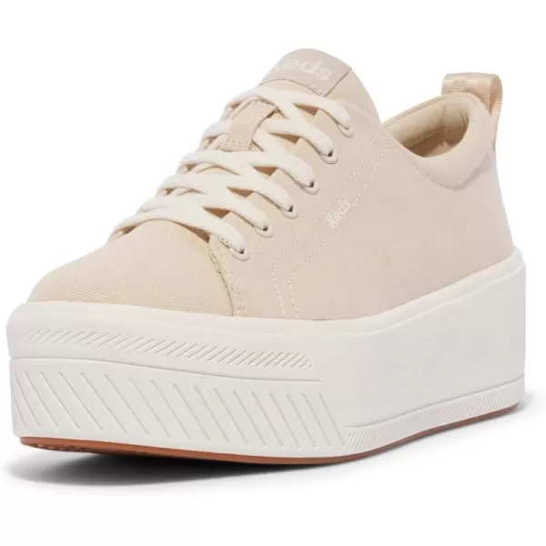 Keds Womens Skyler Lace Up SneakerTaupe Canvas