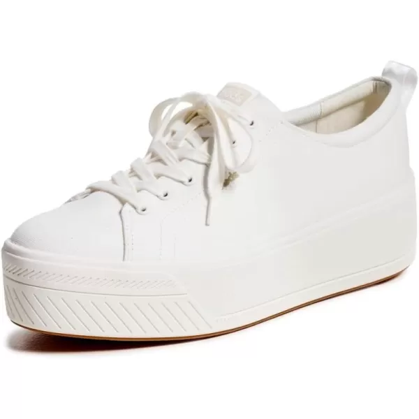 Keds Womens Skyler Lace Up SneakerWhite Canvas