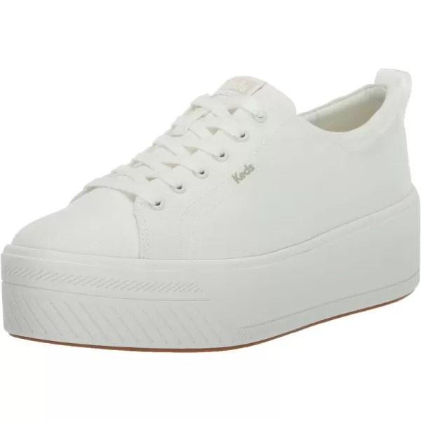 Keds Womens Skyler Lace Up SneakerWhite Leather