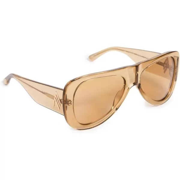 Linda Farrow Womens xAttico Edie SunglassesSandGoldSand