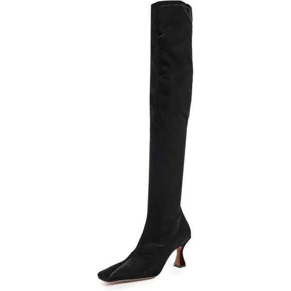 MANU Atelier Womens Over Knee High Stretch Duck BootsBlack